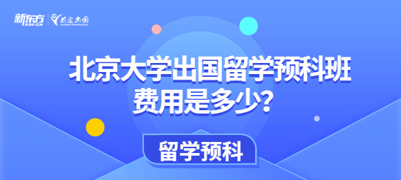 北京大学出国留学预科班费用是多少？