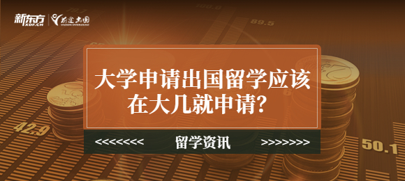 大学申请出国留学应该在大几就申请？