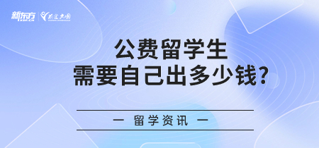 公费留学生需要自己出多少钱?