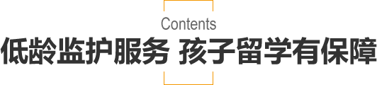低龄监护服务 孩子留学有保障