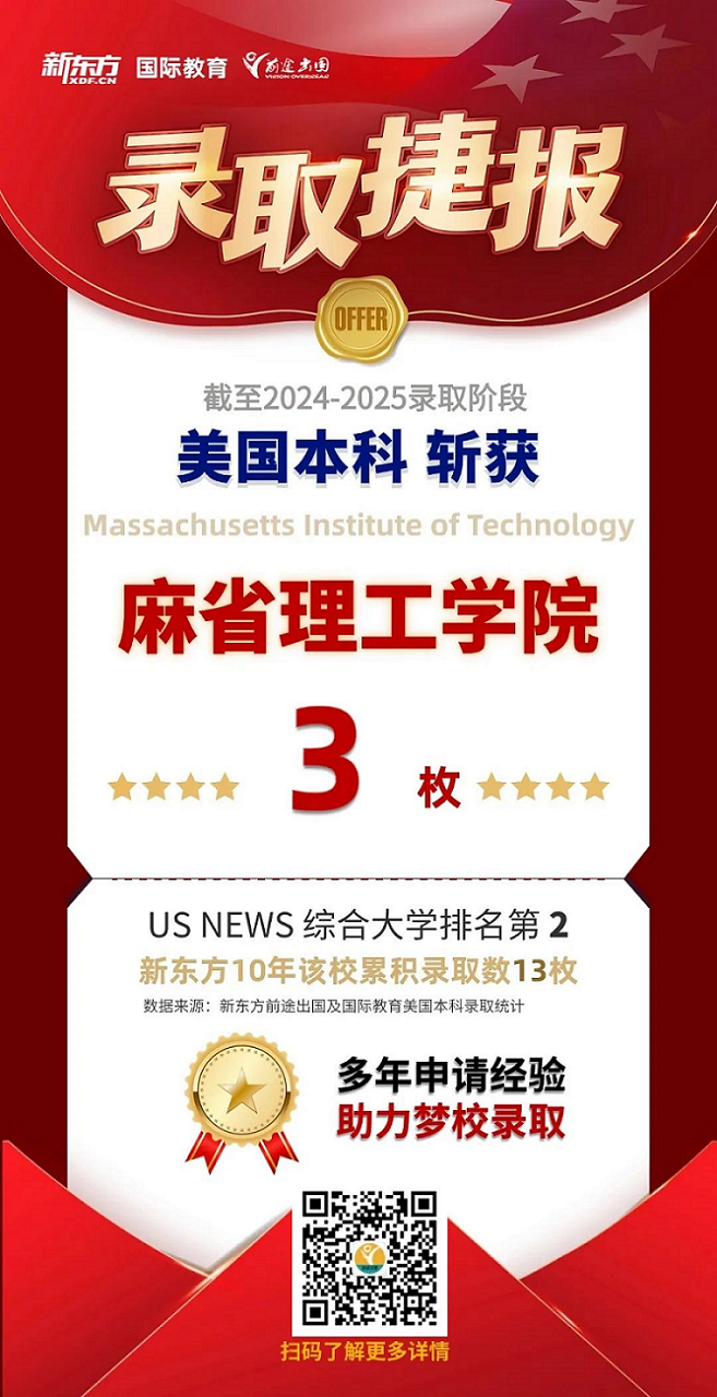 【捷报】MIT获3枚、哥大1枚、西北大学3枚、纽大51枚