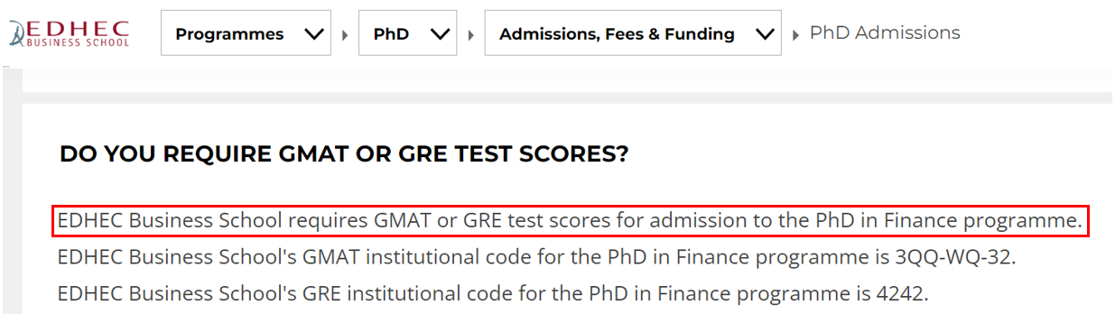 欧洲TOP 10商学院的GRE要求可真不低！