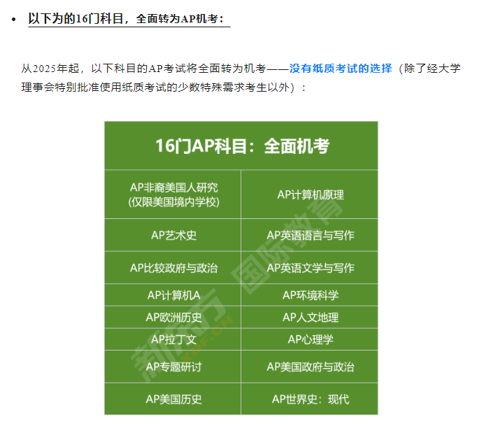 【美国】AP迎来全面机考时代，你准备好了吗？