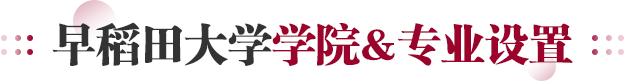 早稻田大学学院专业设置