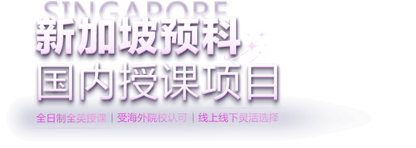 新加坡预科 国内授课项目