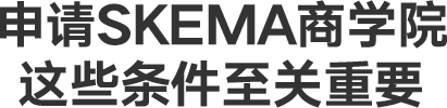 申请SKEMA商学院，这些条件至关重要