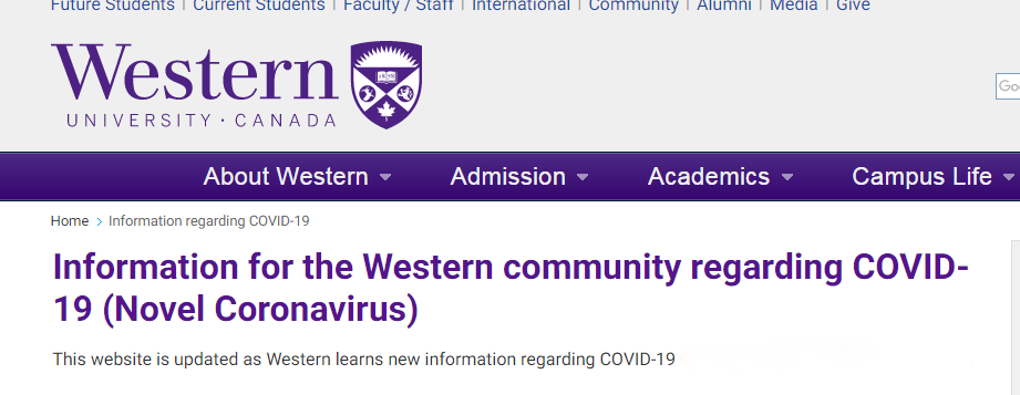 关于新冠病毒,加拿大高校们的最新回复！
