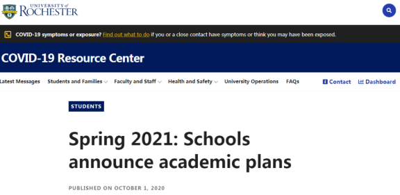 多所美国大学公布2021春季学期安排！仍以网课为主！