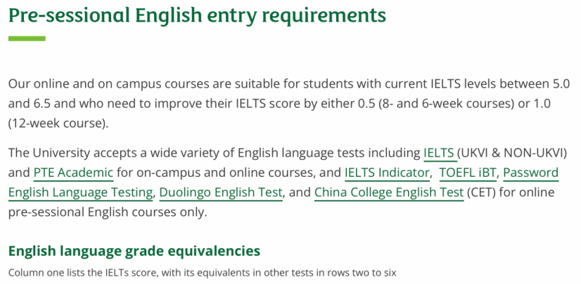 【利好】这些英国大学用英语四六级成绩都可以申请哦~