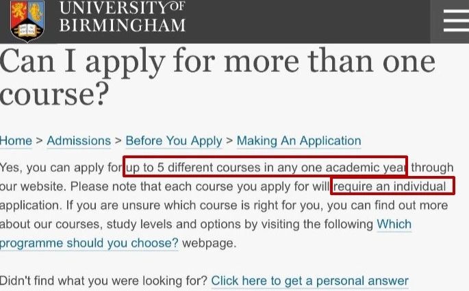 能同时申请一所大学的两个专业吗？最多能申几个专业？