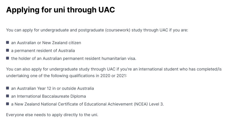 关于澳洲高考，UAC志愿填报申请攻略！