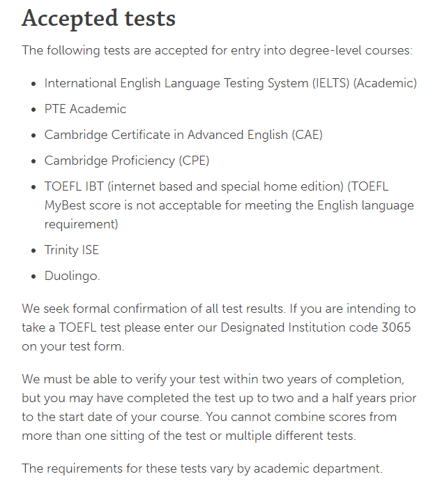 2021年这些英国大学依然能用Duolingo成绩申请！