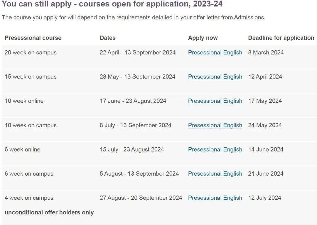 【申请】2024英国院校语言班最新信息