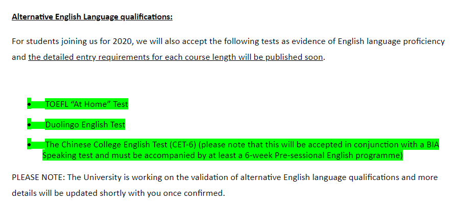 【聚焦】世界百强英国大学宣布接受四六级成绩！