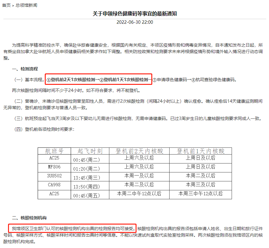 加拿大回国航班新限制：核酸检测要求变严格，申请健康码多一步！