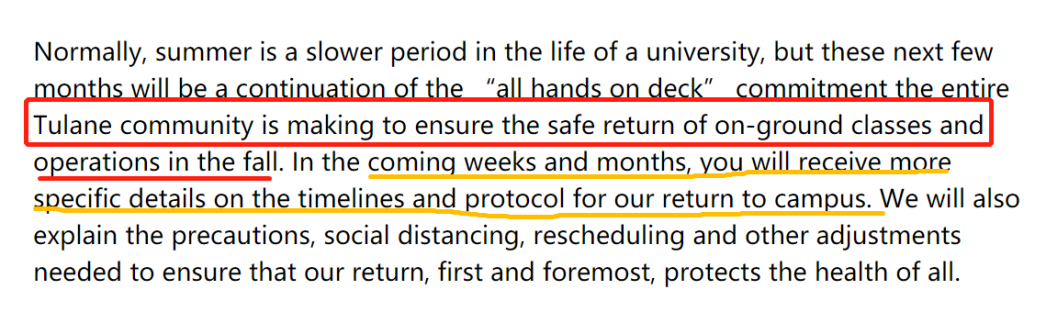 美国TOP50大学2020秋季开学政策详解