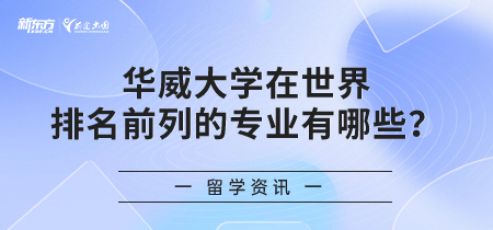 华威大学在世界排名前列的专业有哪些？