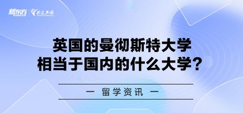 英国的曼彻斯特大学相当于国内的什么大学？