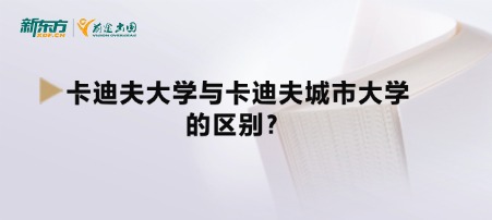 卡迪夫大学与卡迪夫城市大学的区别？