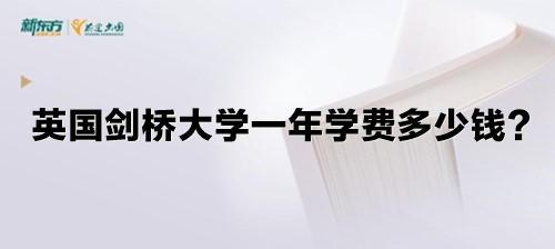 英国剑桥大学一年学费多少钱？