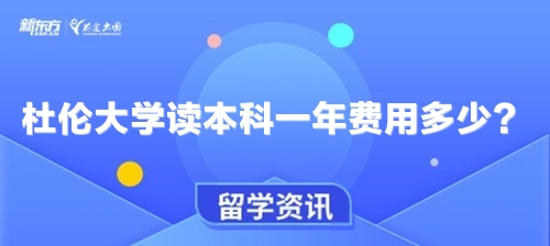 杜伦大学读本科一年费用多少？