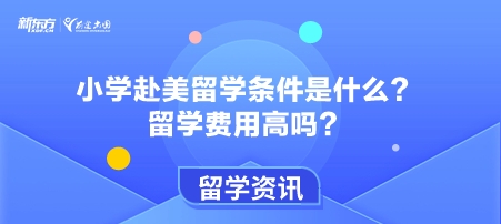 小学赴美留学条件是什么？留学费用高吗？