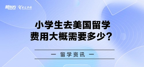 小学生去美国留学费用大概需要多少？