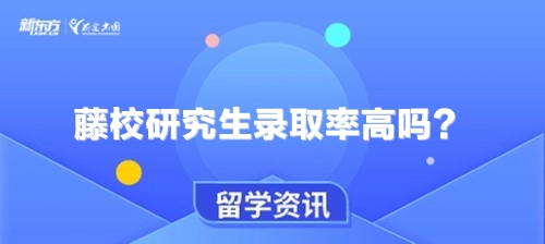 藤校研究生录取率高吗？