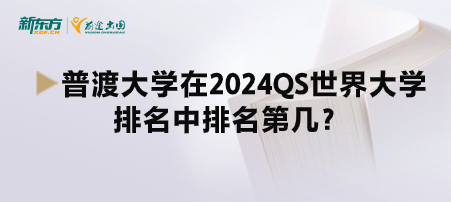 普渡大学在2024QS世界大学排名中排名第几？