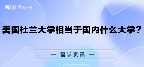 美国杜兰大学相当于国内什么大学？