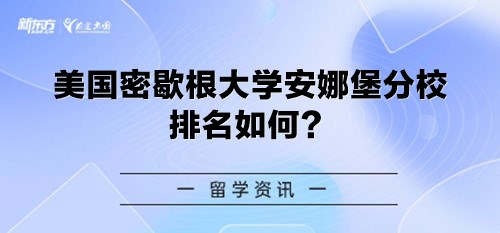 美国密歇根大学安娜堡分校排名如何？