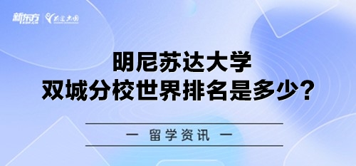 明尼苏达大学双城分校世界排名是多少？