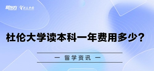 杜伦大学读本科一年费用多少？