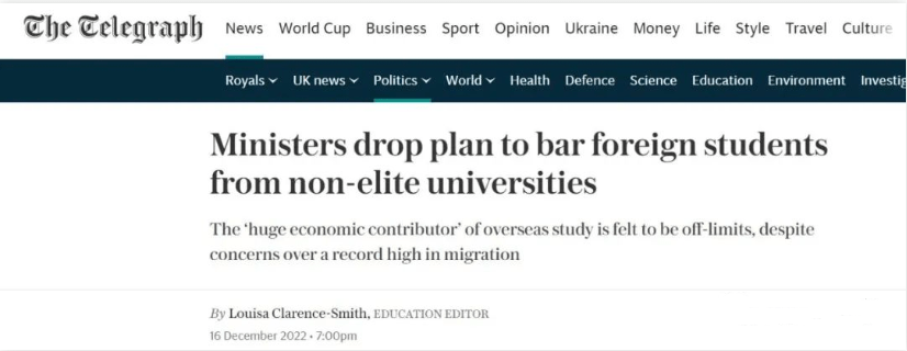 英国政府放弃限制留学生计划，要求所有大学欢迎留学生！