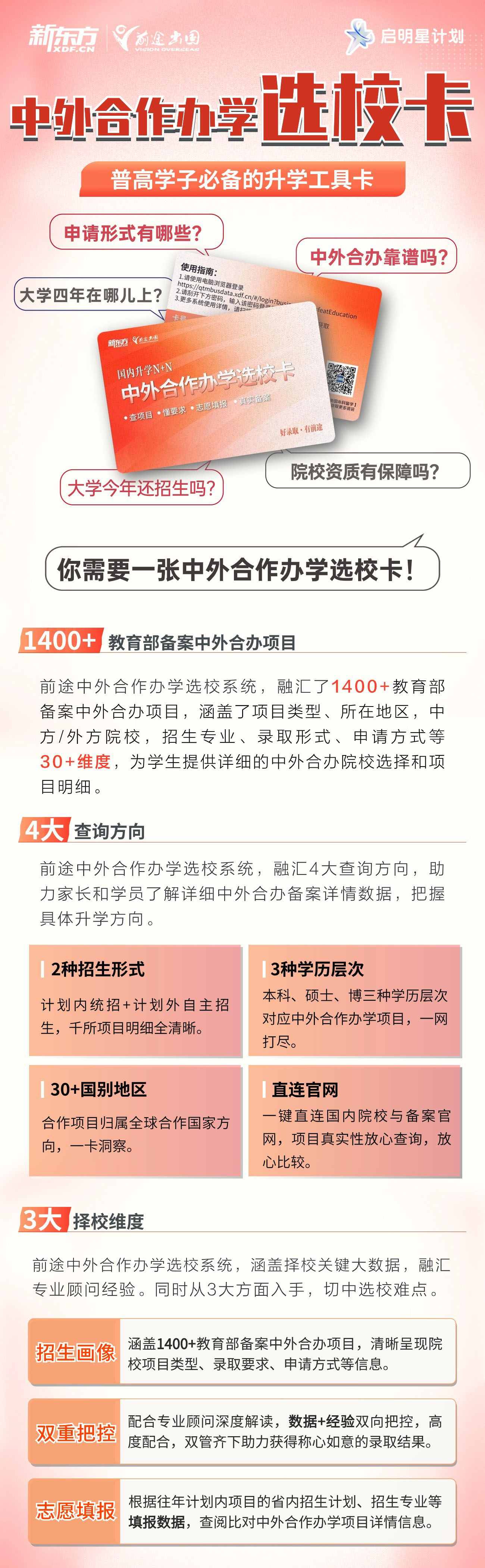 中外合作办学选校卡-普高学子必备的升学工具卡