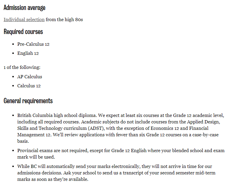 加拿大BC省高中录取要求及选课攻略