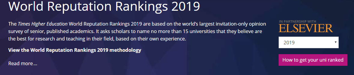 2019THE世界大学声誉排名 这些澳洲大学表现出色！