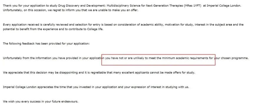 【盘点】23fall英国大学发拒信的理由都有什么？